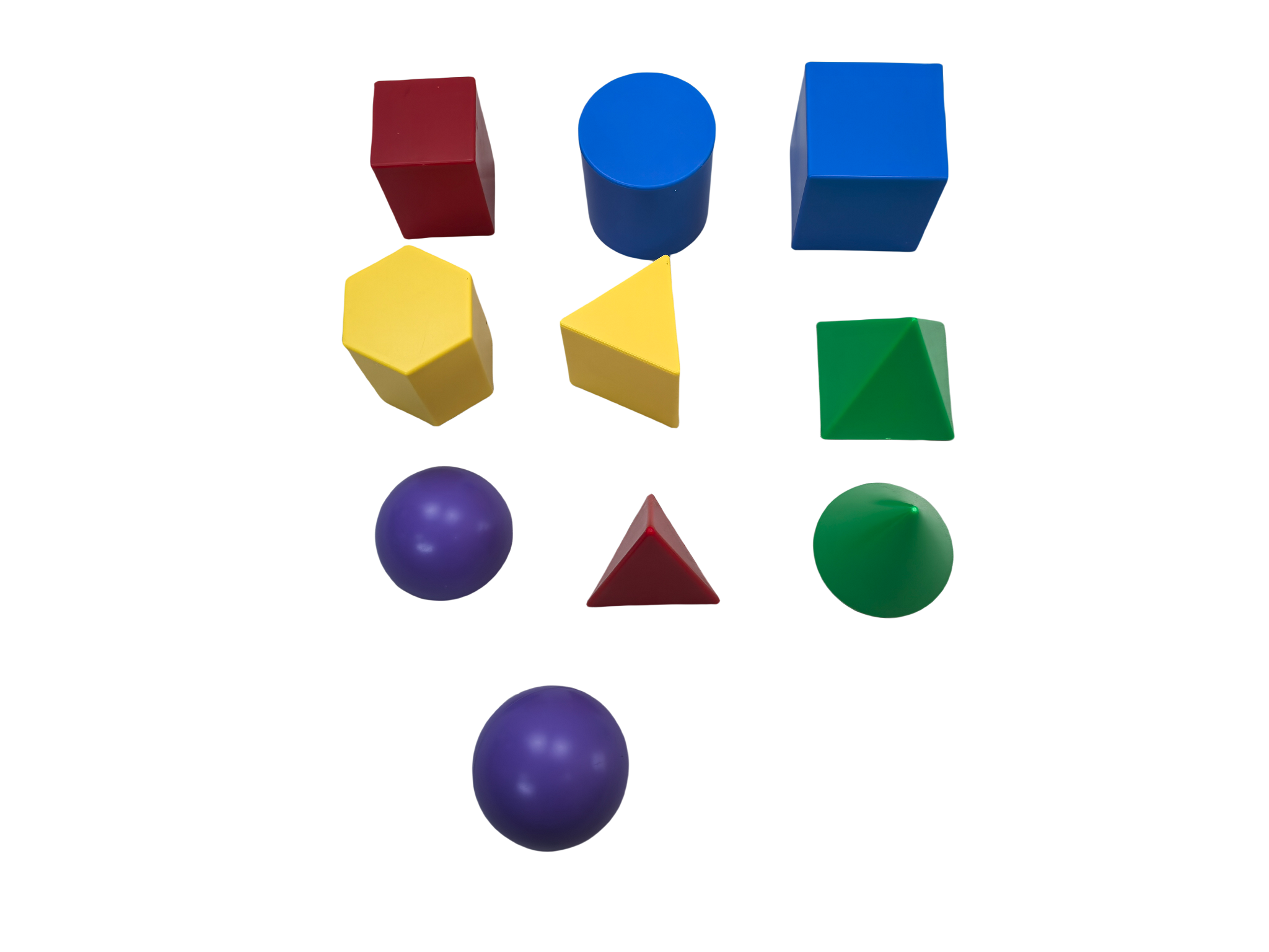 Набор модели пластиковой геометрии 10 шт.