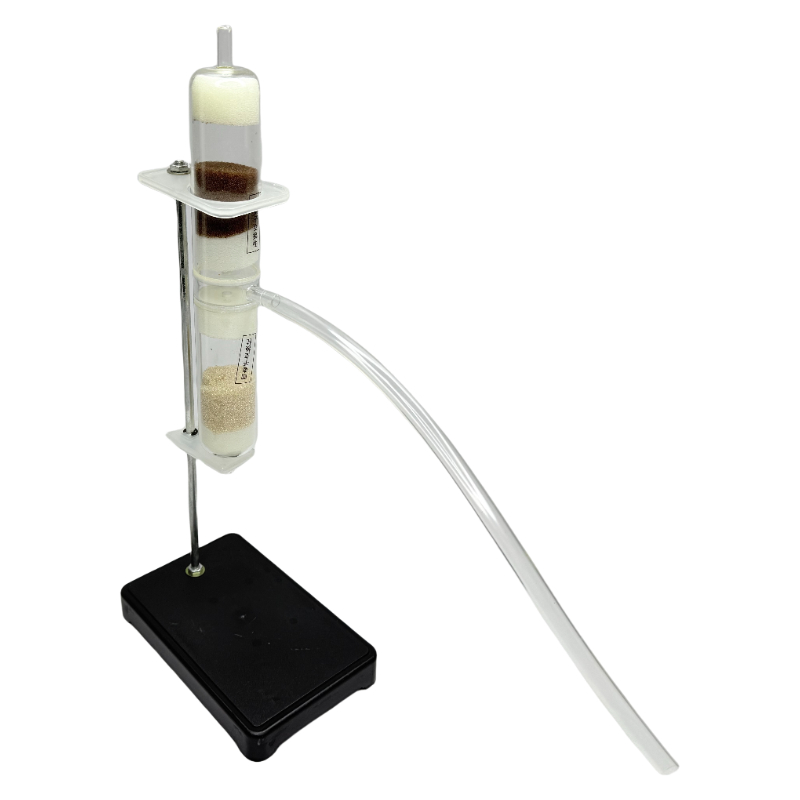 Демонстрационный эксперимент ионообменного экспериментального аппарата